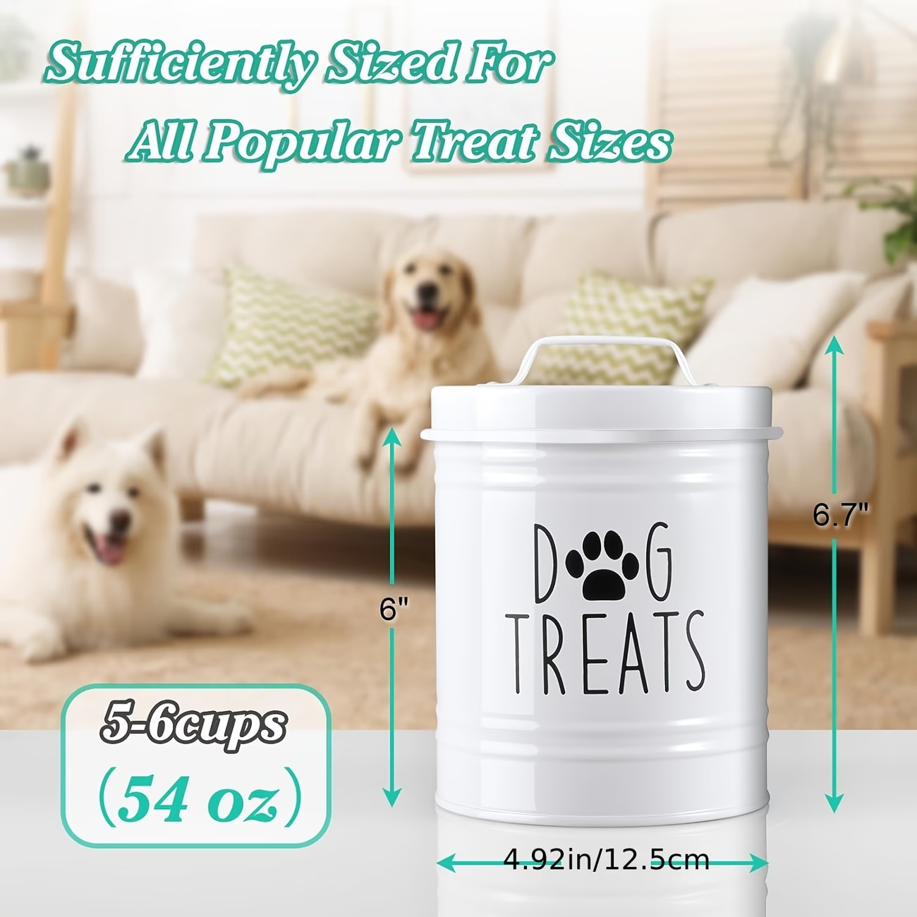 Farmhouse Style Dog Treat Jar, - Food Storage For Dog ulasan dan harga