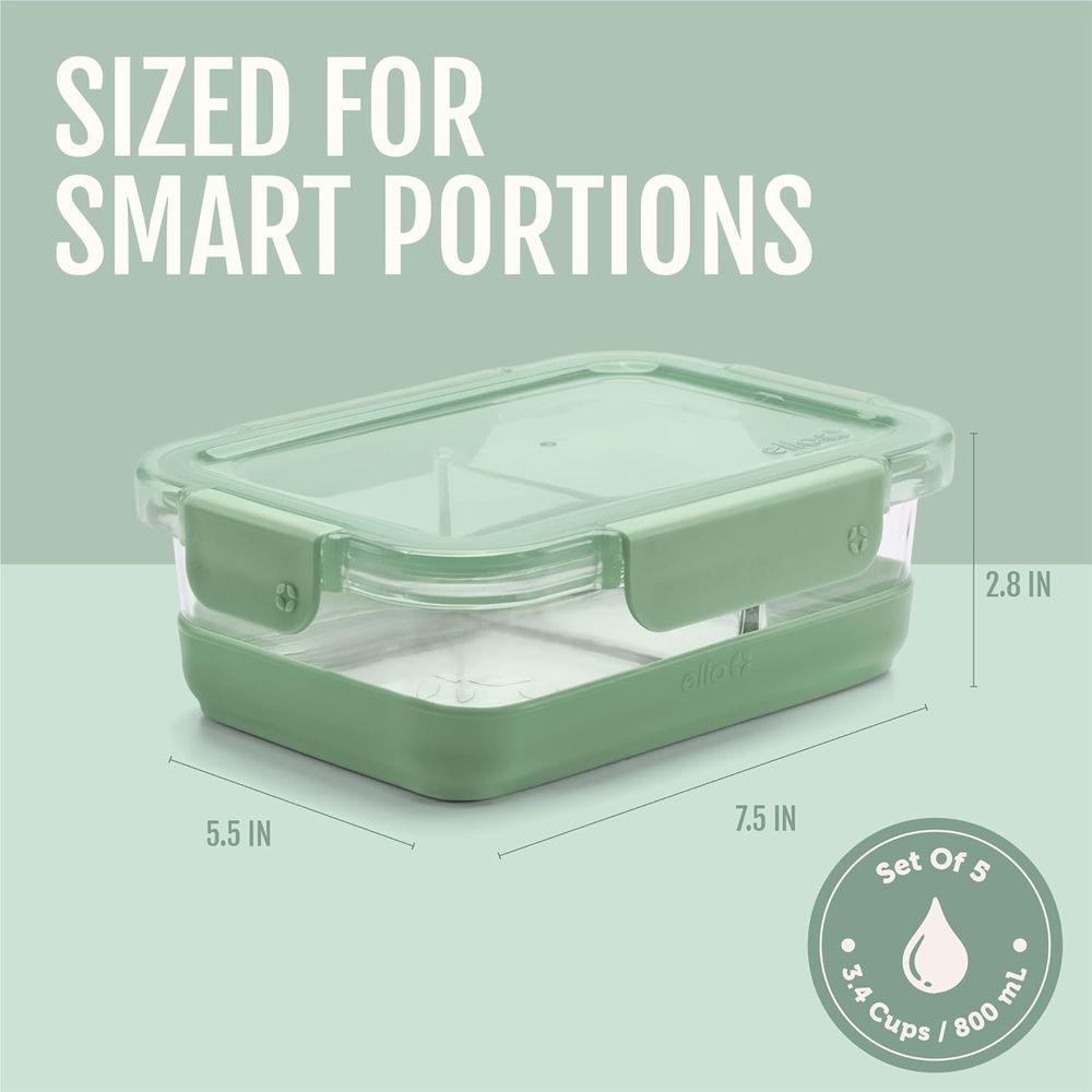 Refresh 3.4 Cup Divided Meal P - Food Storage Containers Glass ulasan dan harga