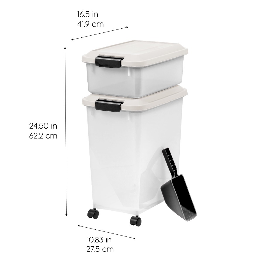 IRIS 41 Lbs. Airtight Pet Food - Food Storage For Dog ulasan dan harga