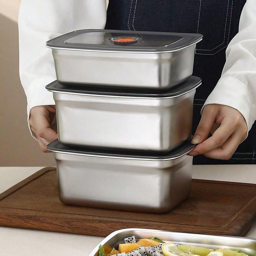 Buy 2 Get 1 Free 3 Pack Stainl - Food Storage Pantry ulasan dan harga