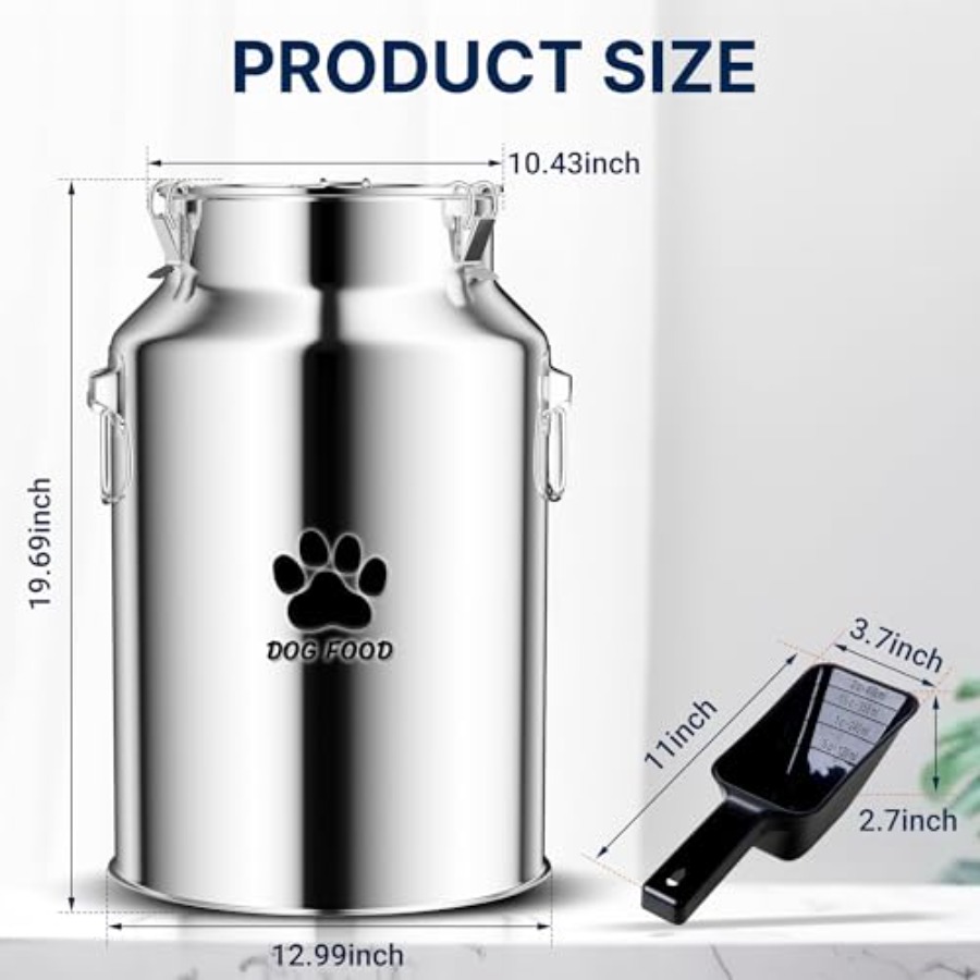 40Lbs Large Metal Dog Food Sto - Food Storage For Dog ulasan dan harga