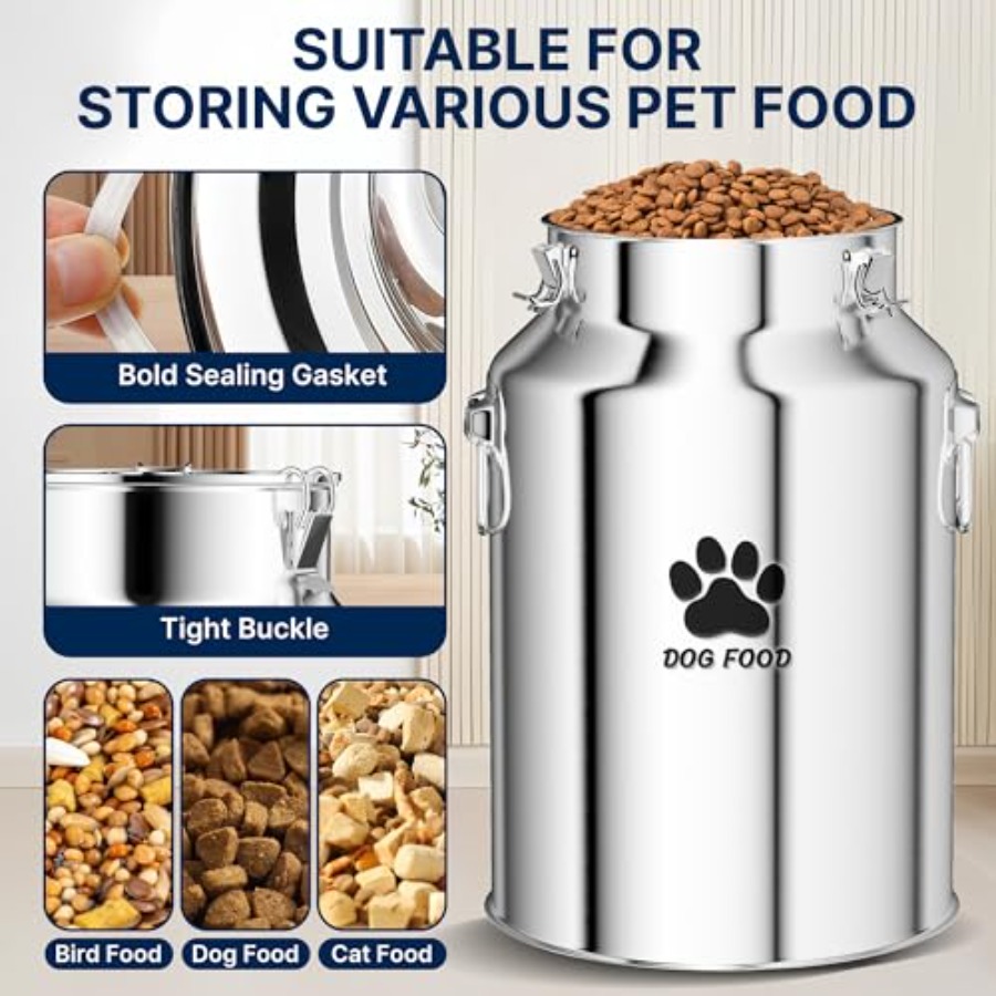 40Lbs Large Metal Dog Food Sto - Food Storage For Dog ulasan dan harga