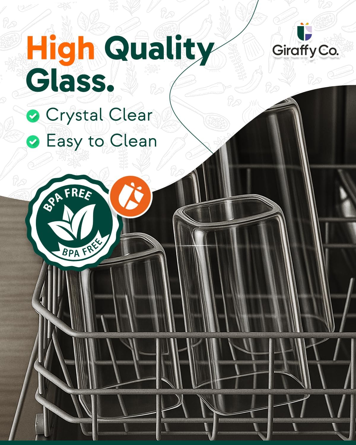 Glass Food Storage Jars with A - Food Storage Pantry ulasan dan harga