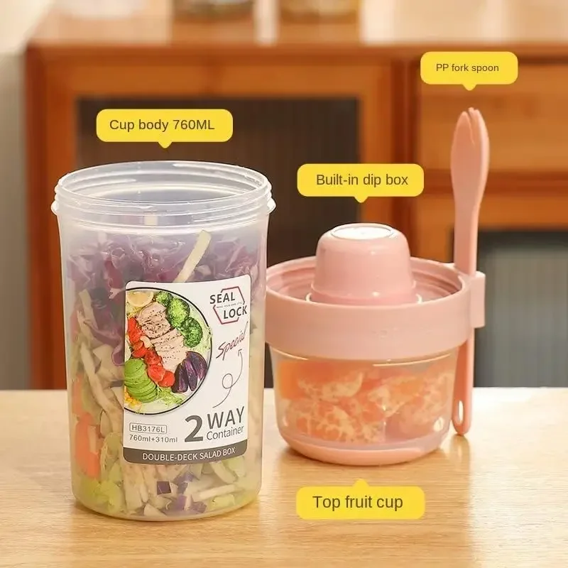 JUSTINLAU Portable Fitness Wei - Food Storage Yogurt ulasan dan harga