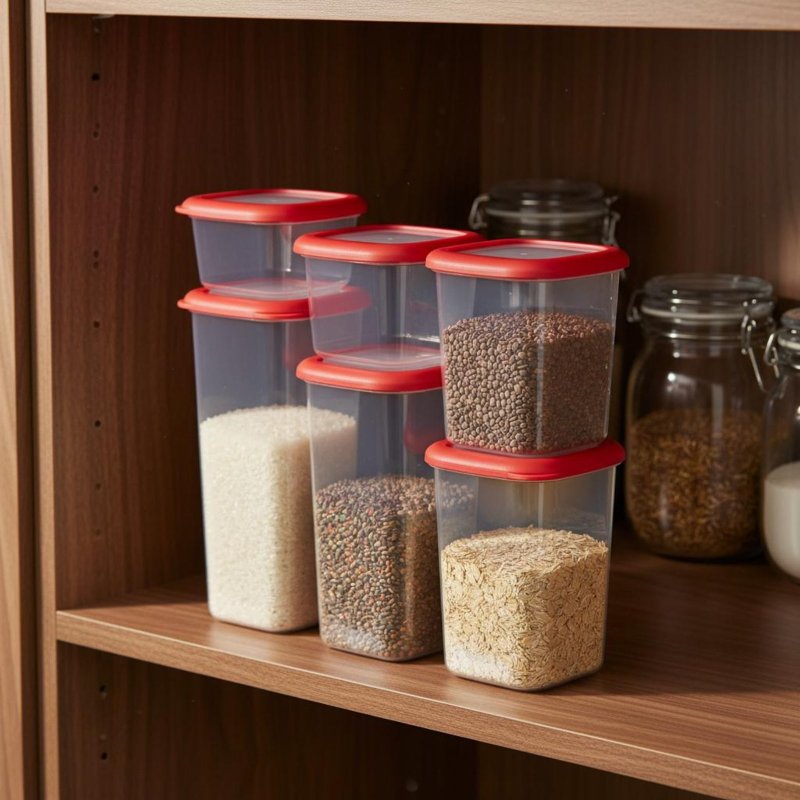 6 Pieces Airtight Food Storage - Food Storage Pantry ulasan dan harga