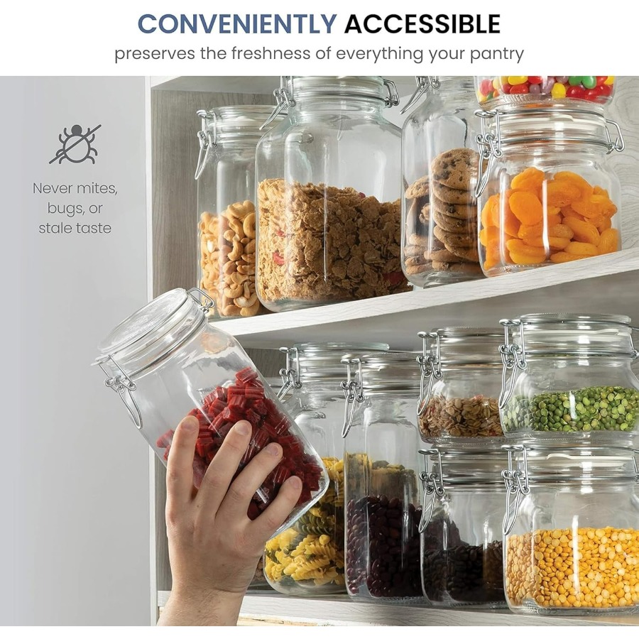 Fido 5L Glass Jar - 169oz Airt - Food Storage Home ulasan dan harga