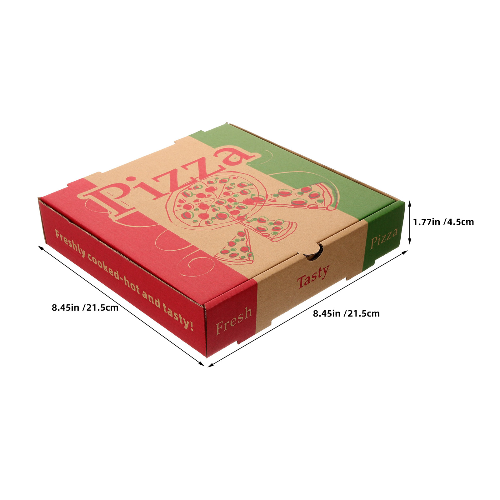 5Pcs 8 Inch Foldable Pizza Sto - Food Storage For Restaurant ulasan dan harga