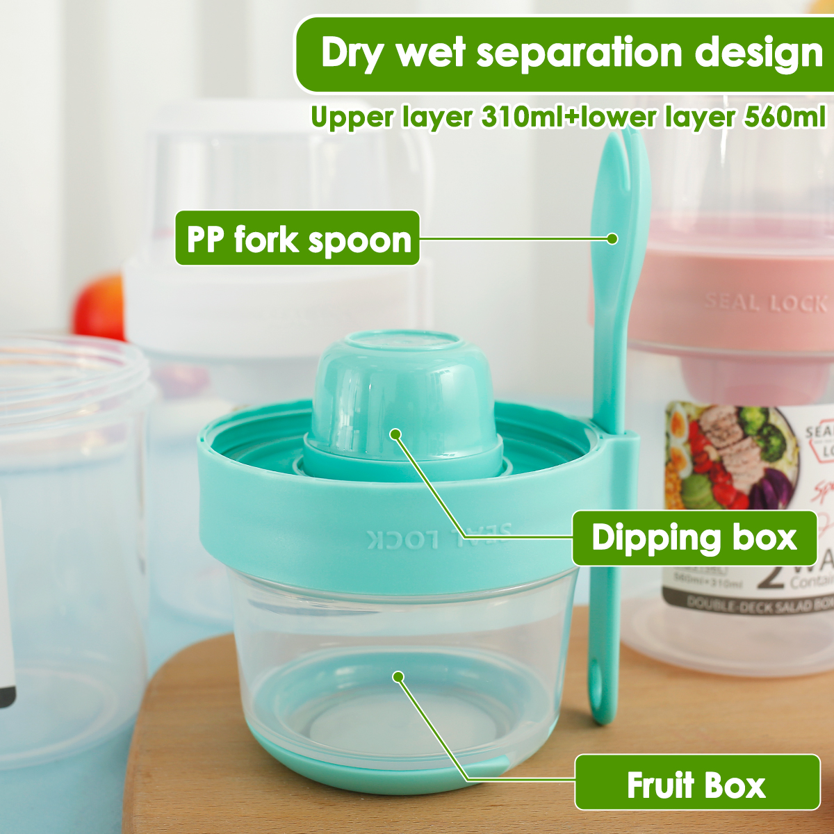 3/2Pcs Double-layer Fresh-keep - Food Storage Yogurt ulasan dan harga