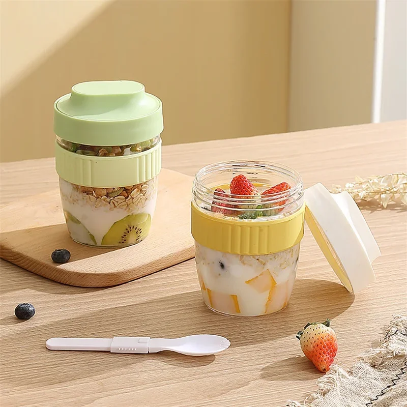 480/570ml Breakfast Cup Portab - Food Storage Yogurt ulasan dan harga