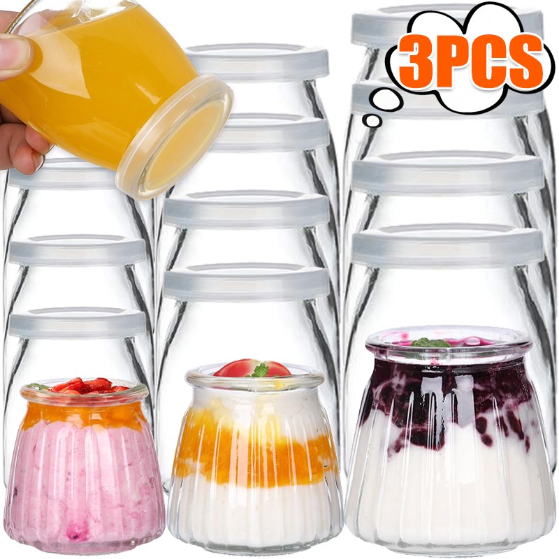 100/150/200ML Glass Yogurt Jar - Food Storage Yogurt ulasan dan harga