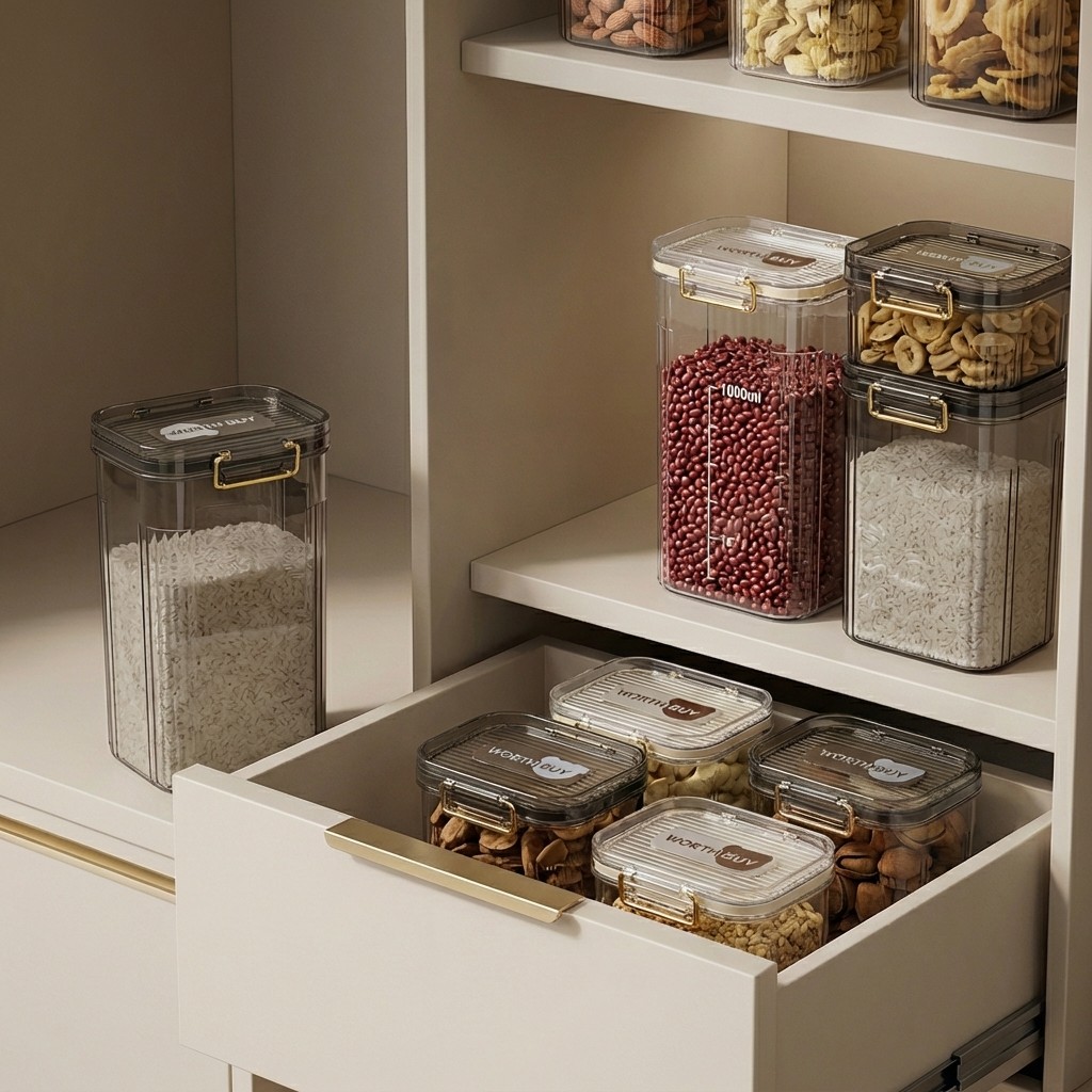 Airtight Food Storage Containe - Food Storage Pantry ulasan dan harga