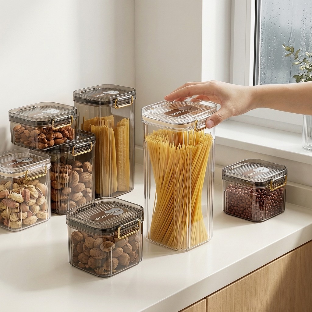 Airtight Food Storage Containe - Food Storage Pantry ulasan dan harga