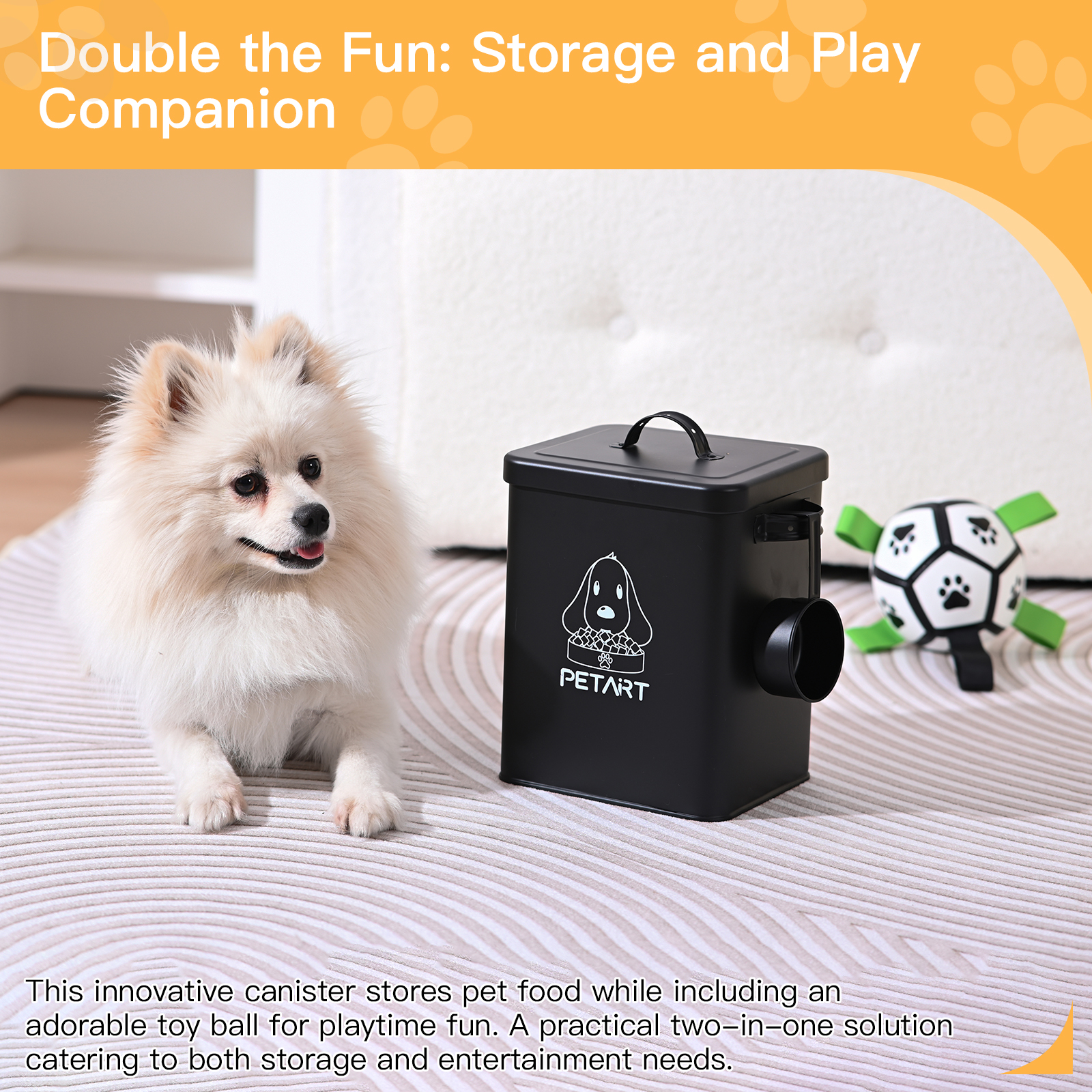 Large Capacity Pet Dog Feeders - Food Storage For Dog ulasan dan harga