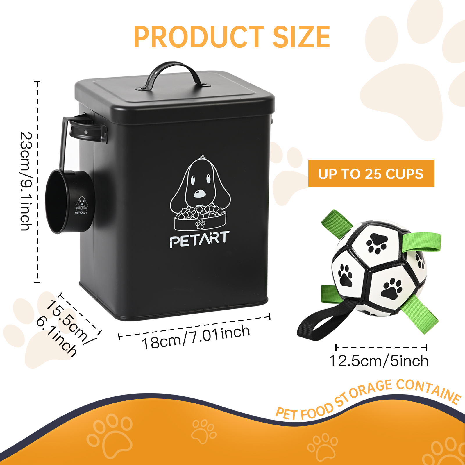 Large Capacity Pet Dog Feeders - Food Storage For Dog ulasan dan harga