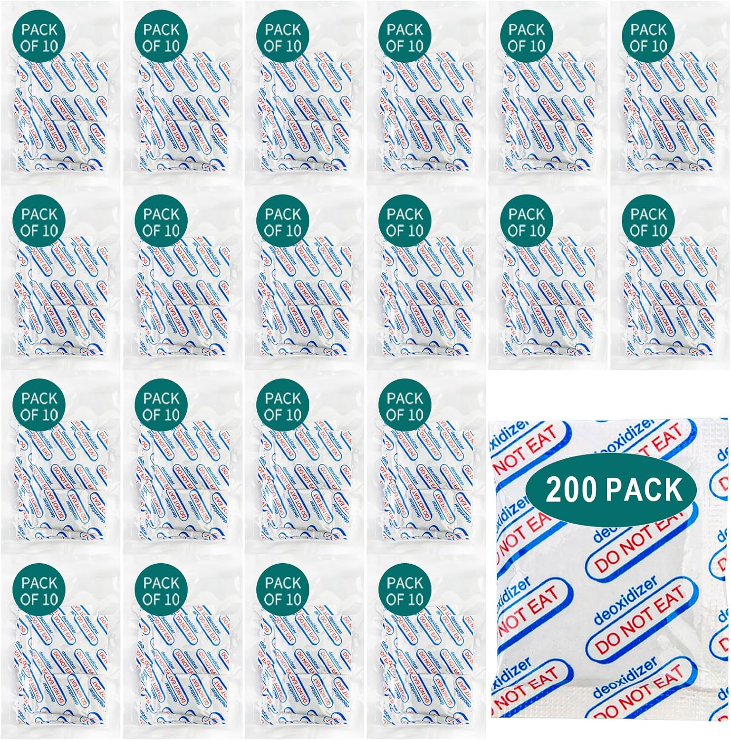 200 Packs 500CC Food Grade Oxy - Food Storage Oxygen Absorbers ulasan dan harga