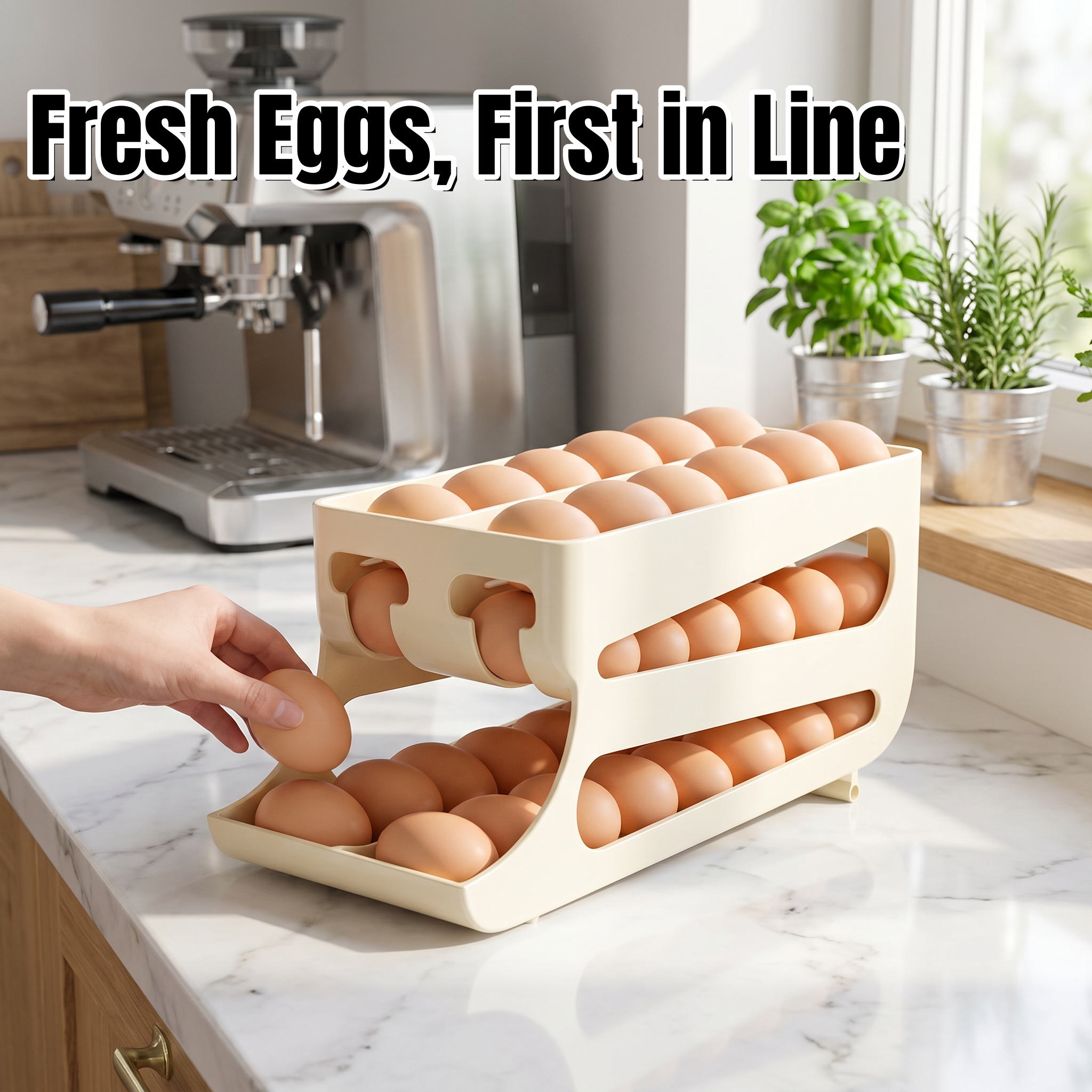 3 Tier Yellow Egg Organizer Ho - Food Storage Yellow ulasan dan harga