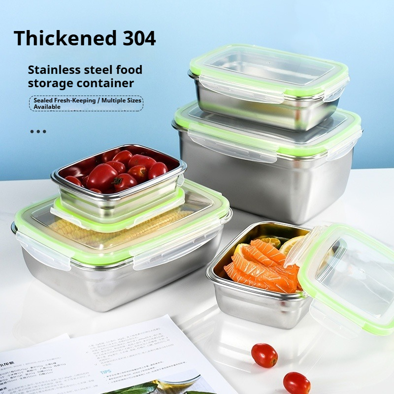 304 Stainless Steel Lunch Box  - Food Storage Jar Set ulasan dan harga