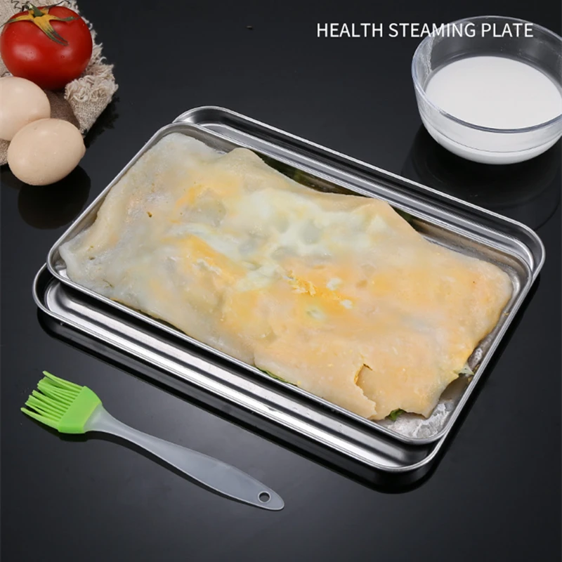 Stainless Steel Rectangle Food - Food Storage For Restaurant ulasan dan harga