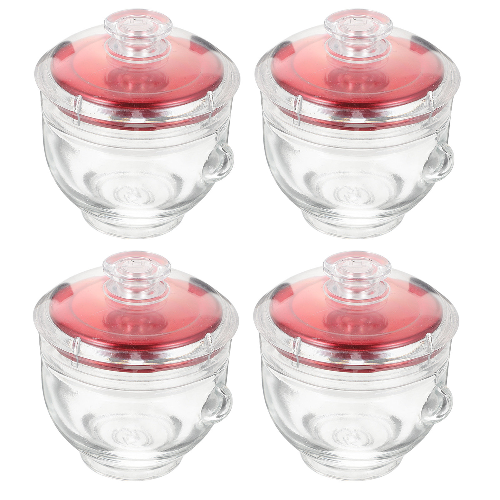 4Pcs Glass Cubilose Bottles Se - Food Storage Containers Glass ulasan dan harga