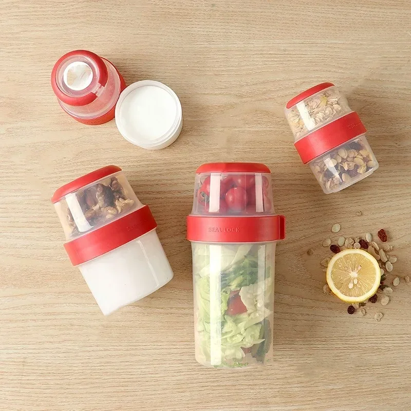 Double-layer Sealed Compartmen - Food Storage Yogurt ulasan dan harga
