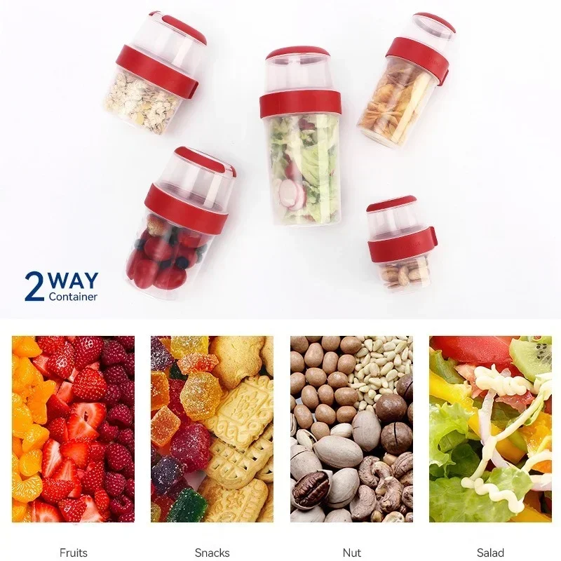 Double-layer Sealed Compartmen - Food Storage Yogurt ulasan dan harga