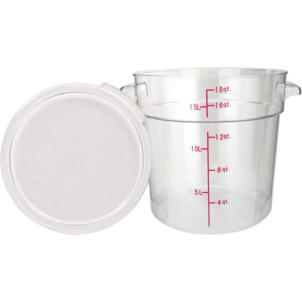 18-Quart Round Clear Food Stor - Food Storage Quart Containers ulasan dan harga