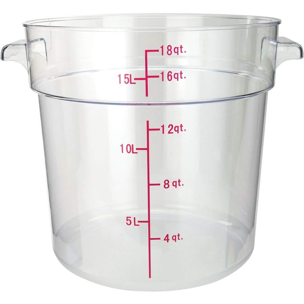 18-Quart Round Clear Food Stor - Food Storage Quart Containers ulasan dan harga