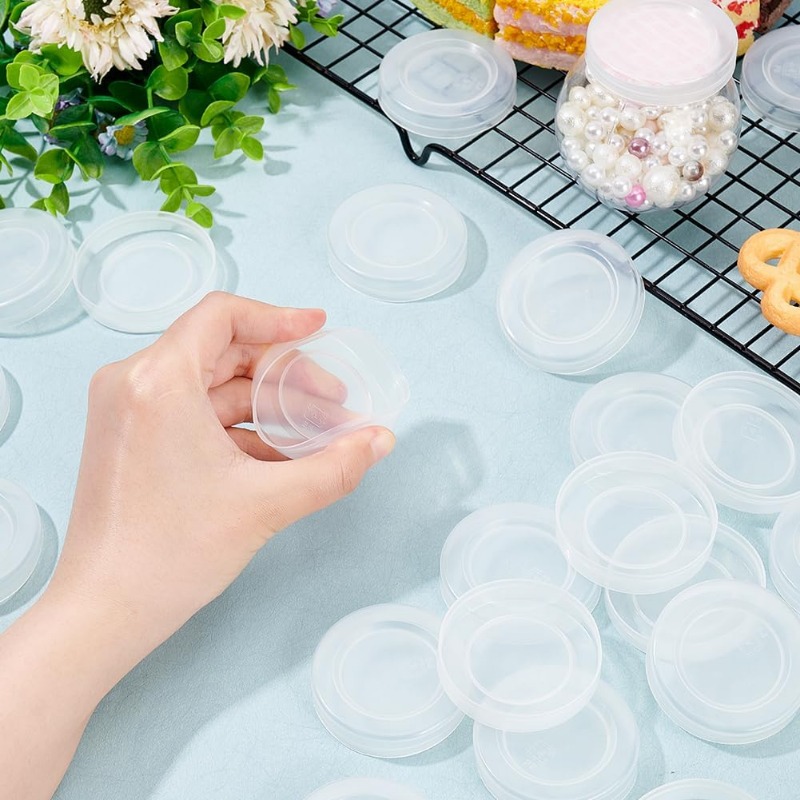 48 Pcs 2inch Yogurt Jar Lids C - Food Storage Yogurt ulasan dan harga