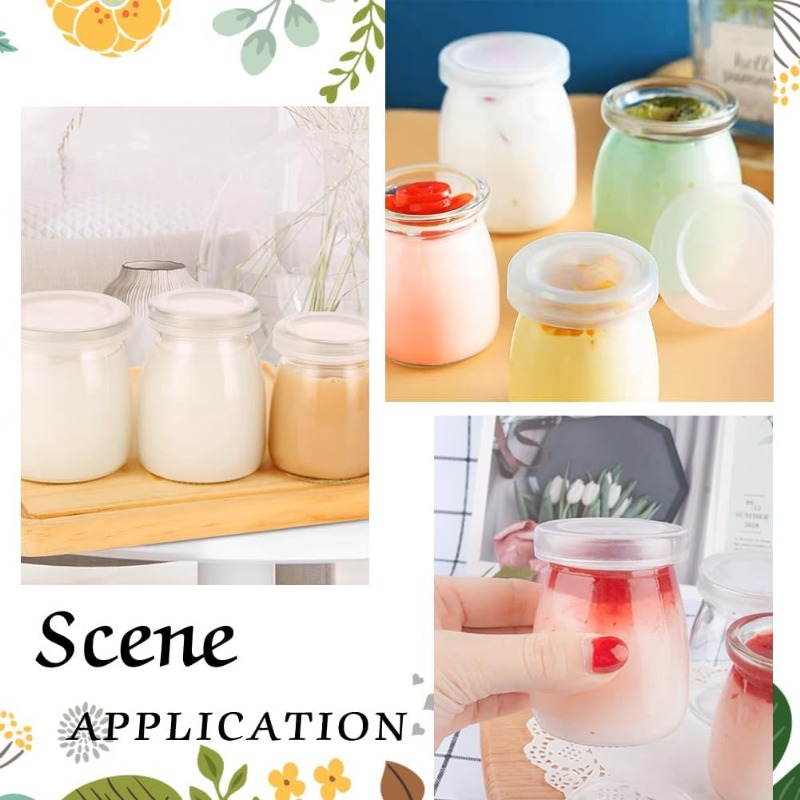 48 Pcs 2inch Yogurt Jar Lids C - Food Storage Yogurt ulasan dan harga