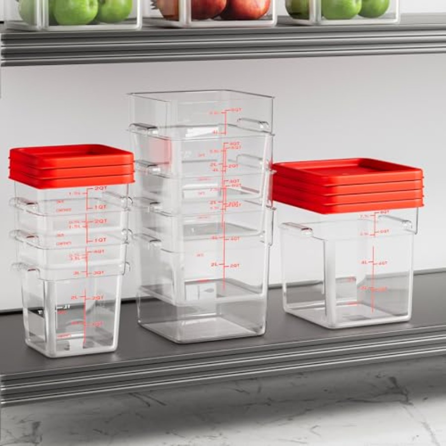 6 Quart Set of 4 Food Storage  - Food Storage Quart Containers ulasan dan harga