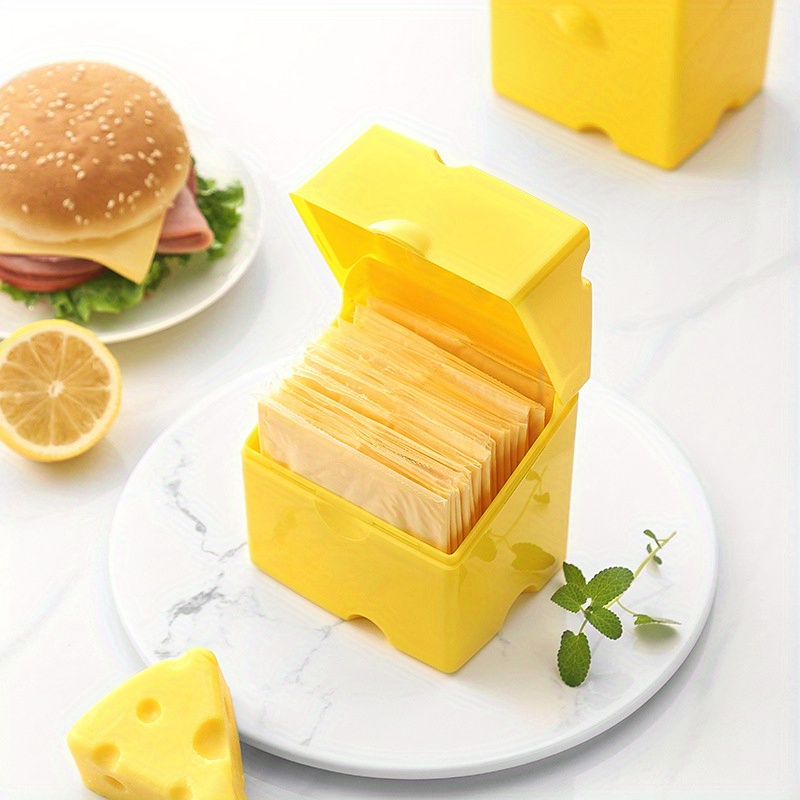 1pc ABS Cheese Storage Box wit - Food Storage Yellow ulasan dan harga