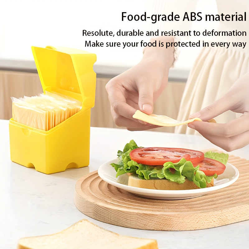 1pc ABS Cheese Storage Box wit - Food Storage Yellow ulasan dan harga