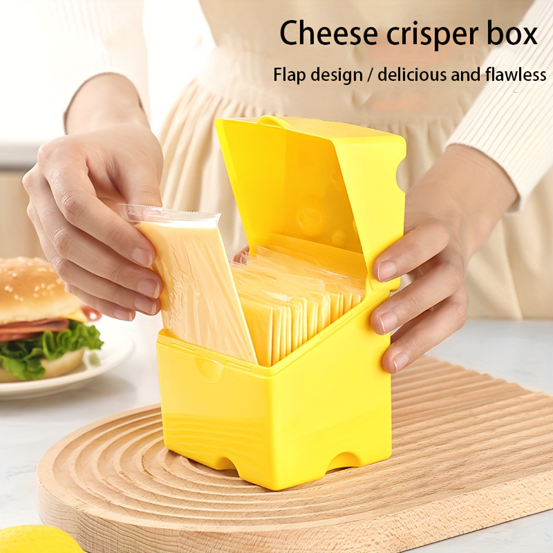 1pc ABS Cheese Storage Box wit - Food Storage Yellow ulasan dan harga