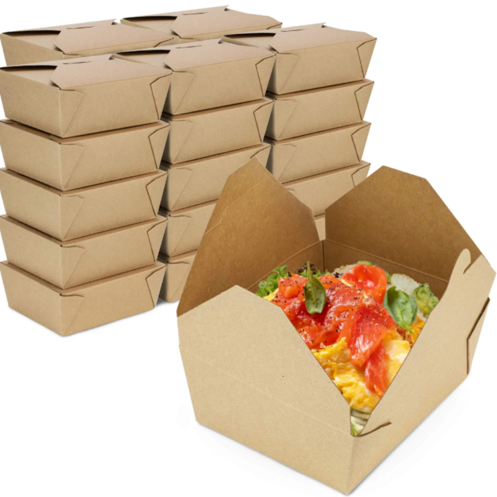 Multiple Disposable Kraft Pape - Food Storage For Restaurant ulasan dan harga