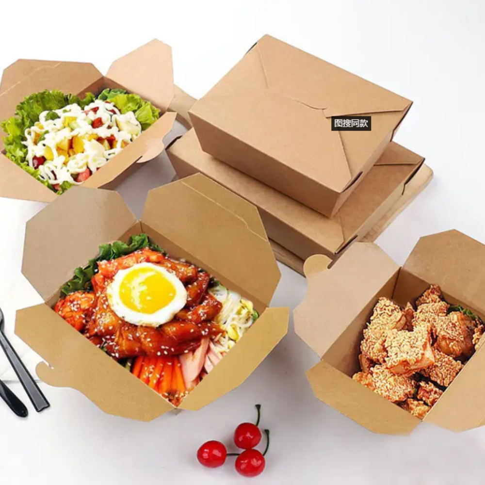 Multiple Disposable Kraft Pape - Food Storage For Restaurant ulasan dan harga