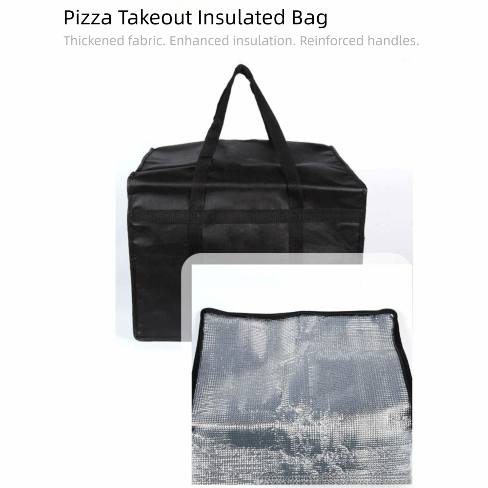 Dual Zippers Pizza Carrier Bag - Food Storage Keep Hot ulasan dan harga