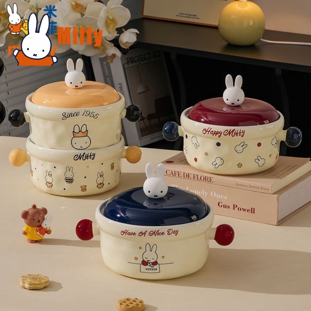 Kawaii Miffy Ceramic Bowl Lid  - Food Storage Containers Xl ulasan dan harga