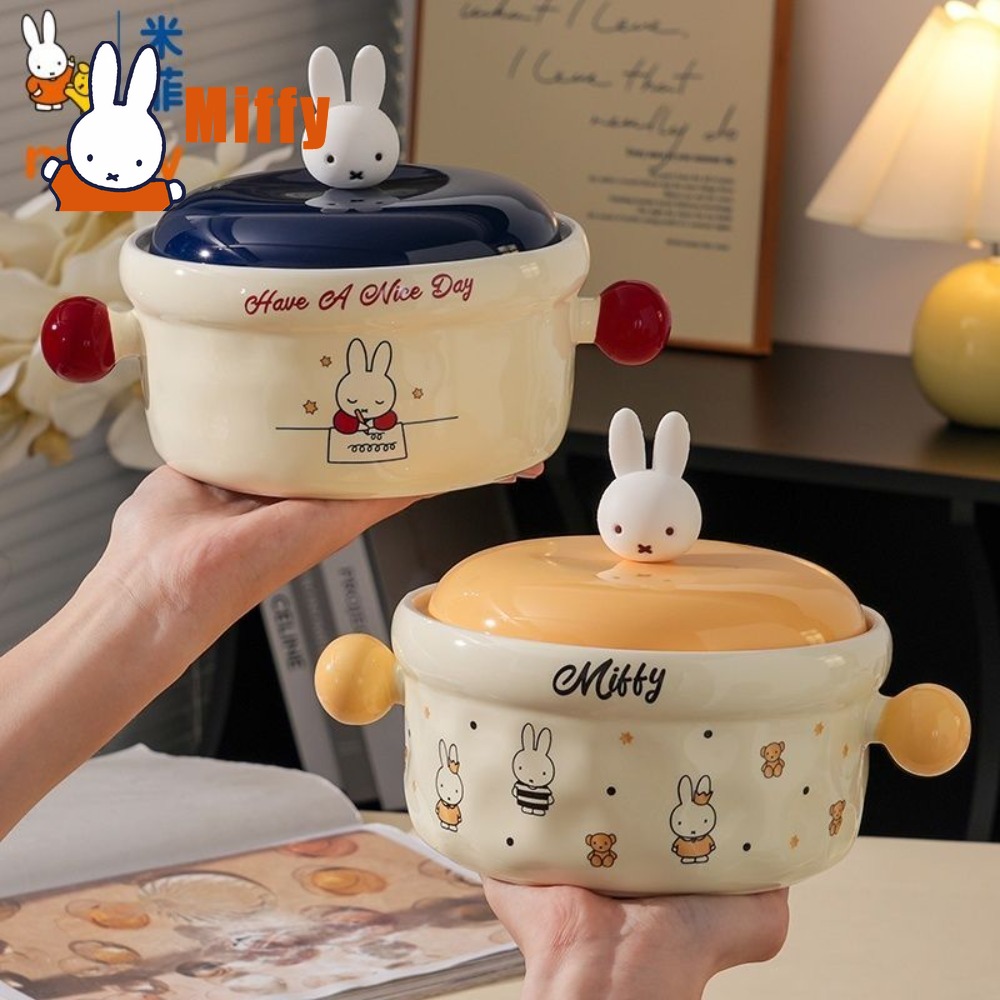 Kawaii Miffy Ceramic Bowl Lid  - Food Storage Containers Xl ulasan dan harga