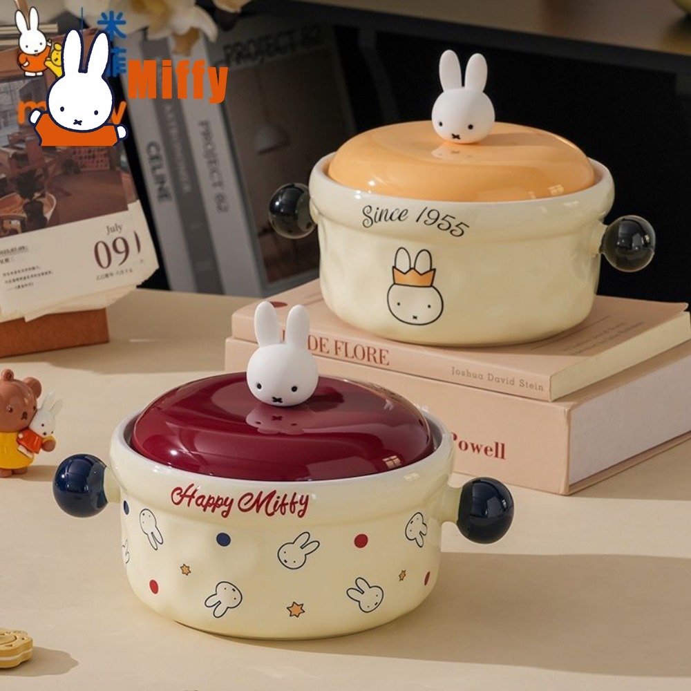 Kawaii Miffy Ceramic Bowl Lid  - Food Storage Containers Xl ulasan dan harga