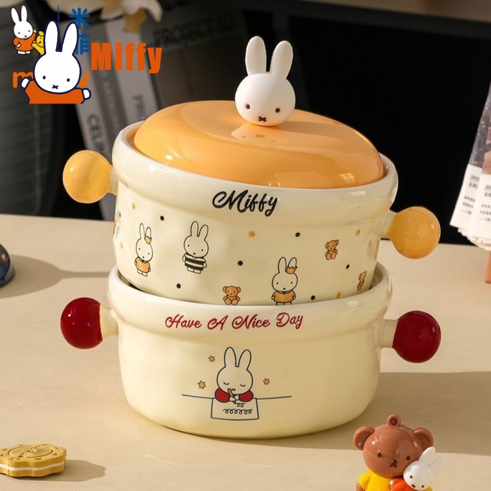 Kawaii Miffy Ceramic Bowl Lid  - Food Storage Containers Xl ulasan dan harga