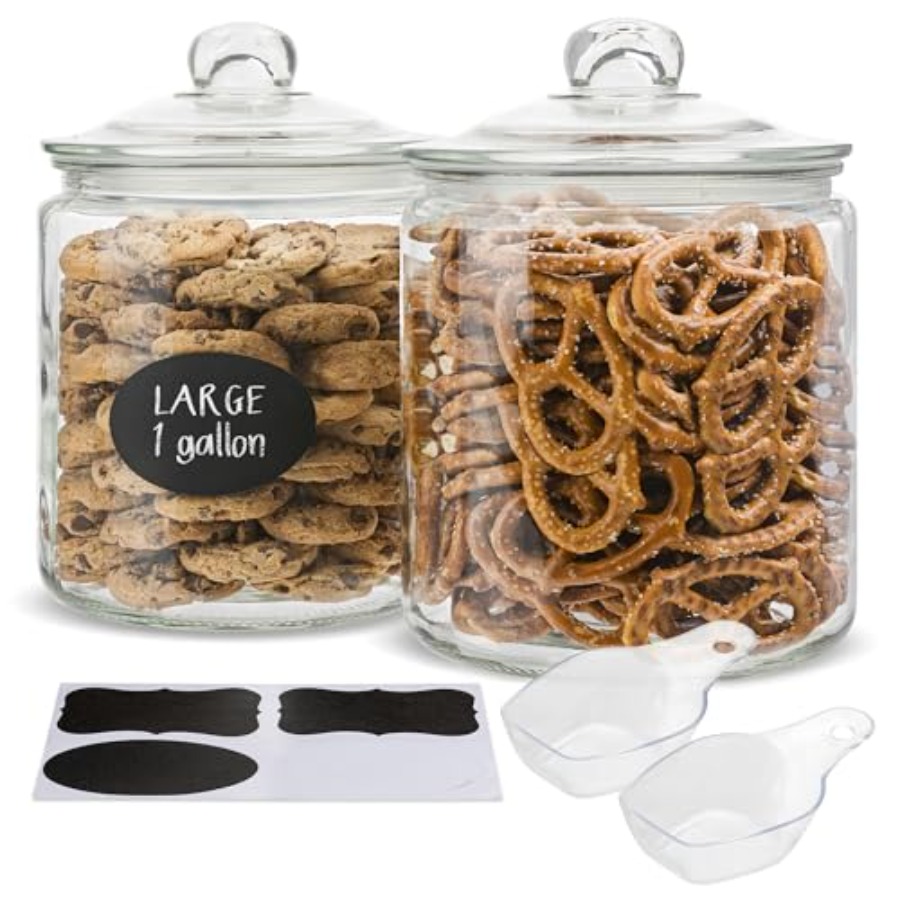 Glass Kitchen Jars Food and Co - Food Storage Pantry ulasan dan harga