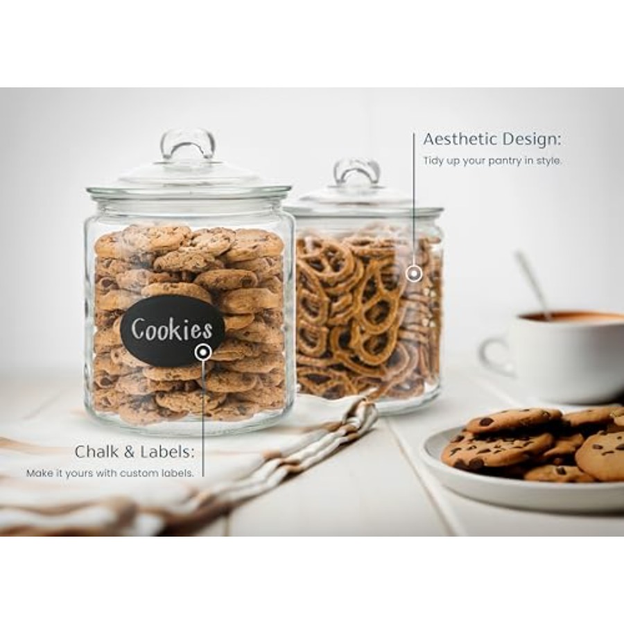 Glass Kitchen Jars Food and Co - Food Storage Pantry ulasan dan harga
