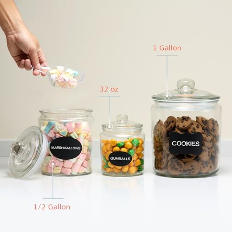Glass Kitchen Jars Food and Co - Food Storage Pantry ulasan dan harga
