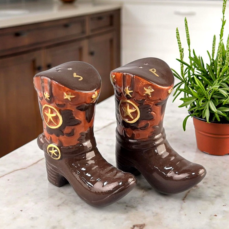 Vintage Boots Ceramic Spice Ja - Food Storage Jar Set ulasan dan harga