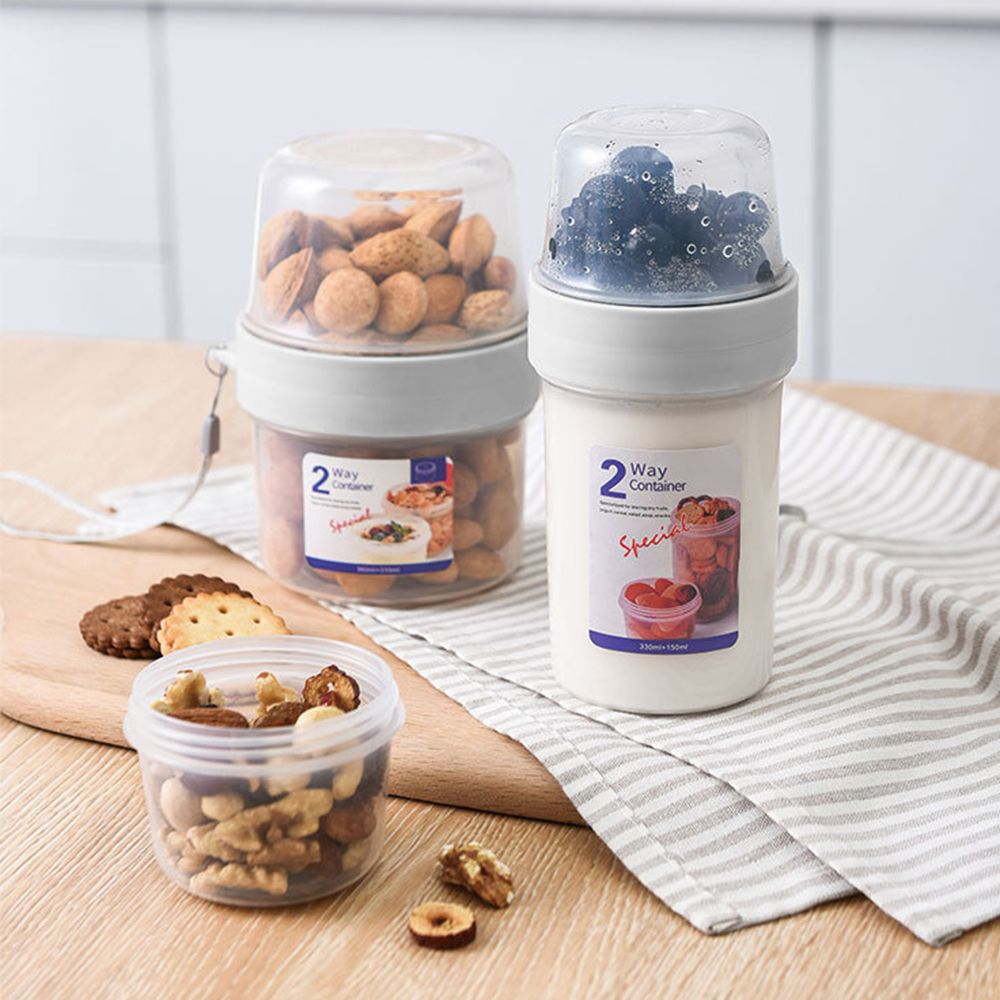 Double-layer Fresh-keeping Box - Food Storage Yogurt ulasan dan harga