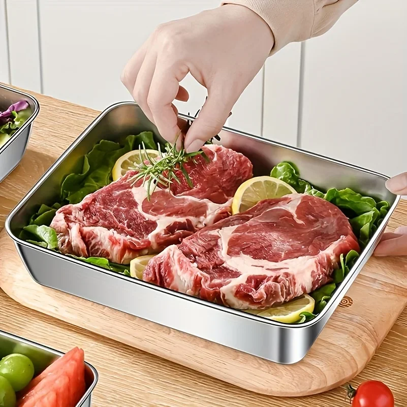 3pc Stainless Steel Food Stora - Food Storage Home ulasan dan harga