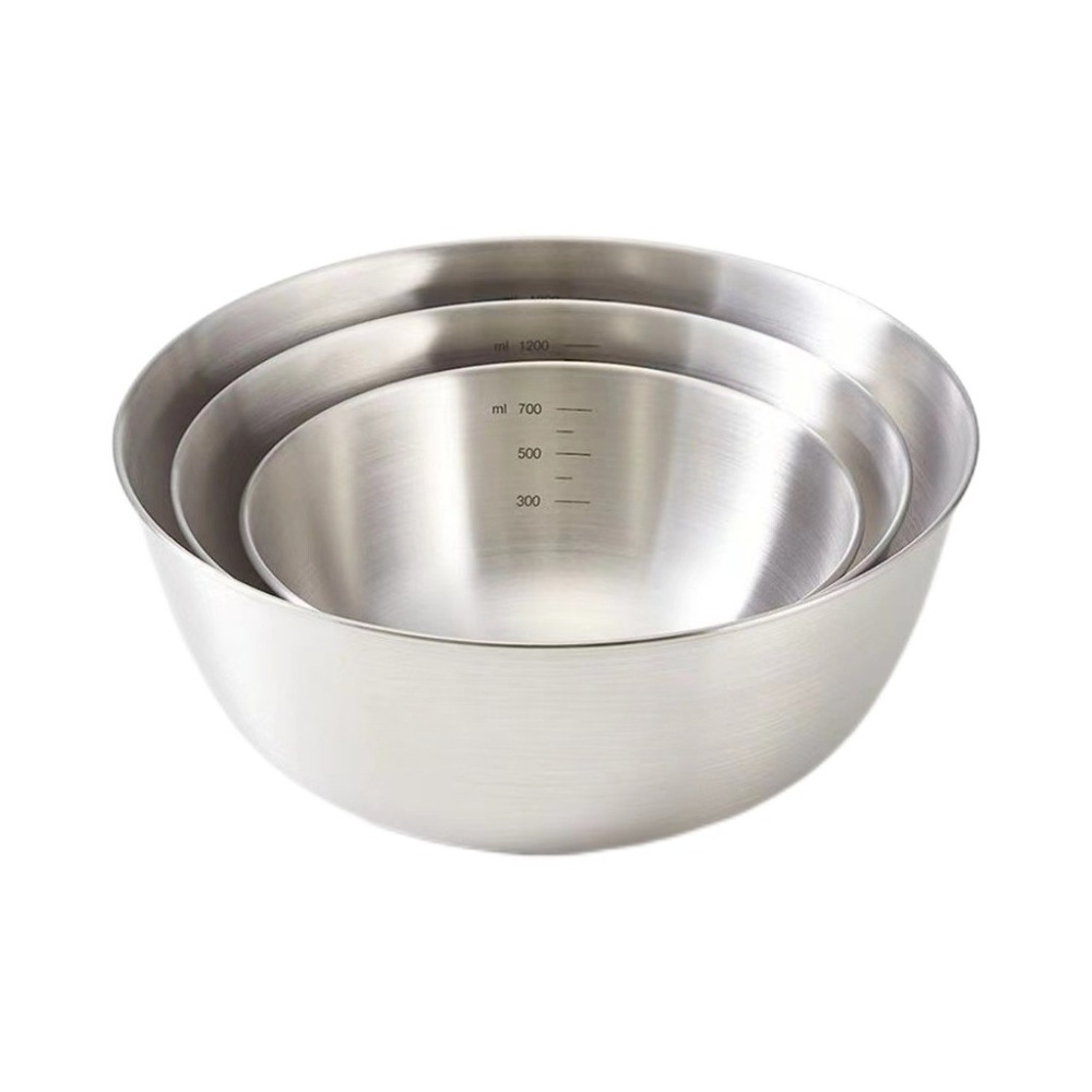3pcs Stainless Steel Bowl Set  - Food Storage Home ulasan dan harga