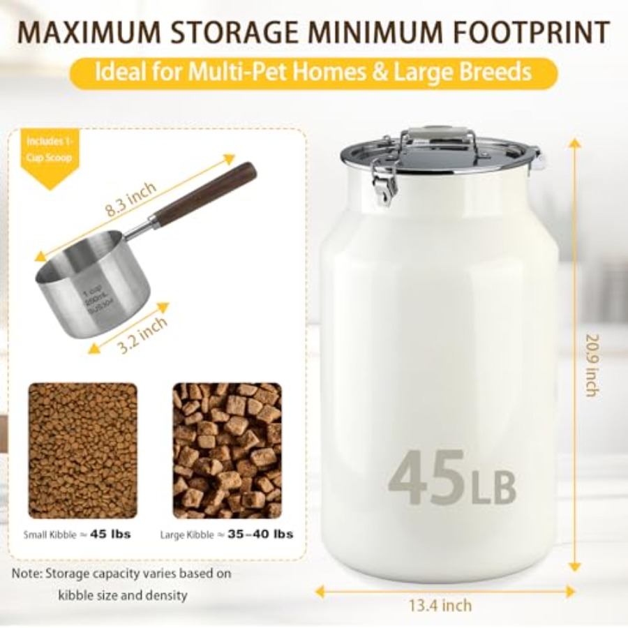 Pet food storage container for - Food Storage For Dog ulasan dan harga