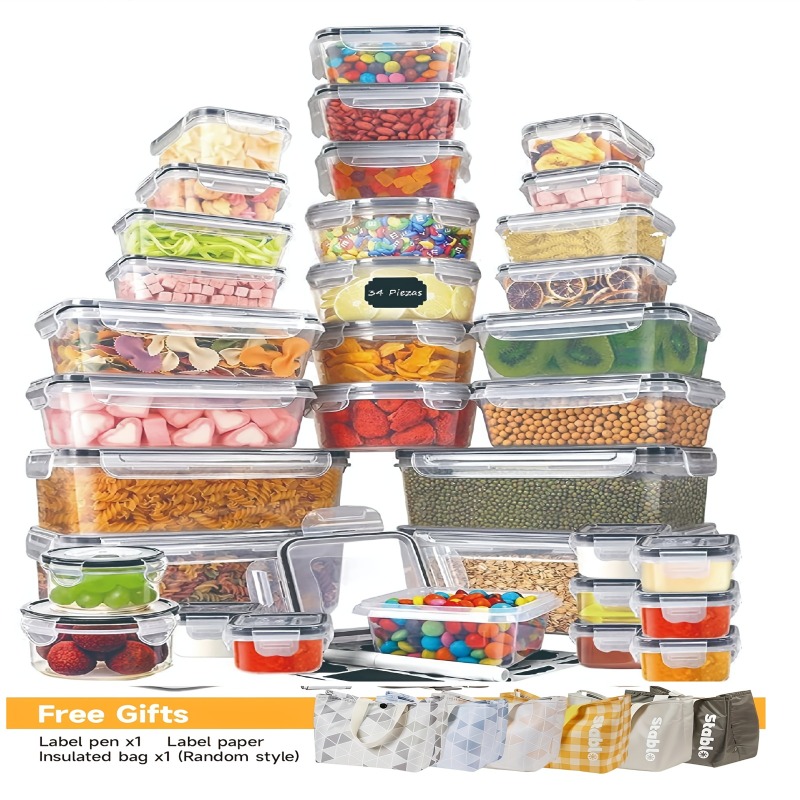 48PCS BPA-Free Food Storage Se - Food Storage Pantry ulasan dan harga