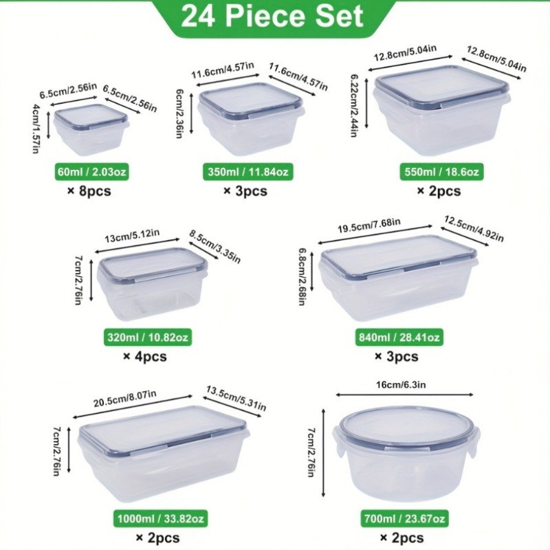 48PCS BPA-Free Food Storage Se - Food Storage Pantry ulasan dan harga